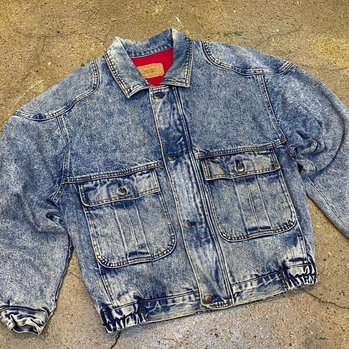 레어 90s Made in USA 빈티지 리바이스 블루종 데님자켓 청자켓 상품이미지2