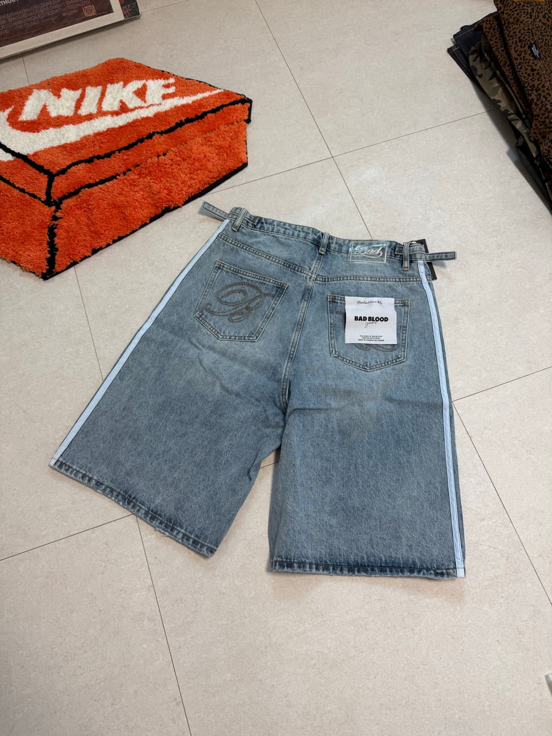 [S] 배드블러드 빌리 트랙 버뮤다 데님 팬츠 상품이미지7
