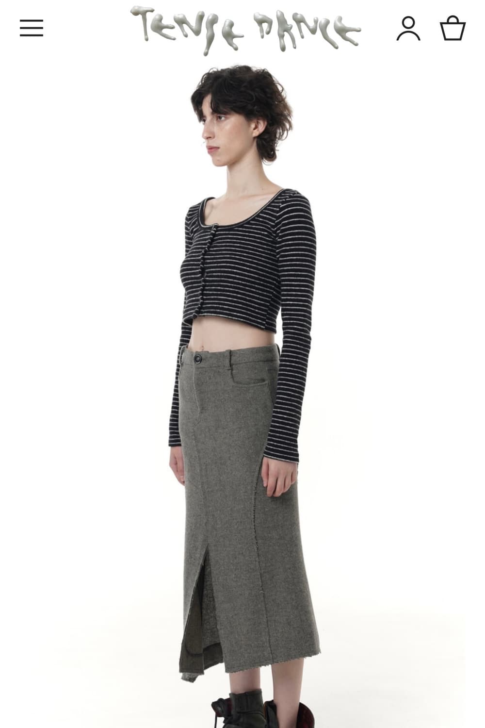 탠스댄스 Mermaid wool skirt_dusty beige 상품이미지3