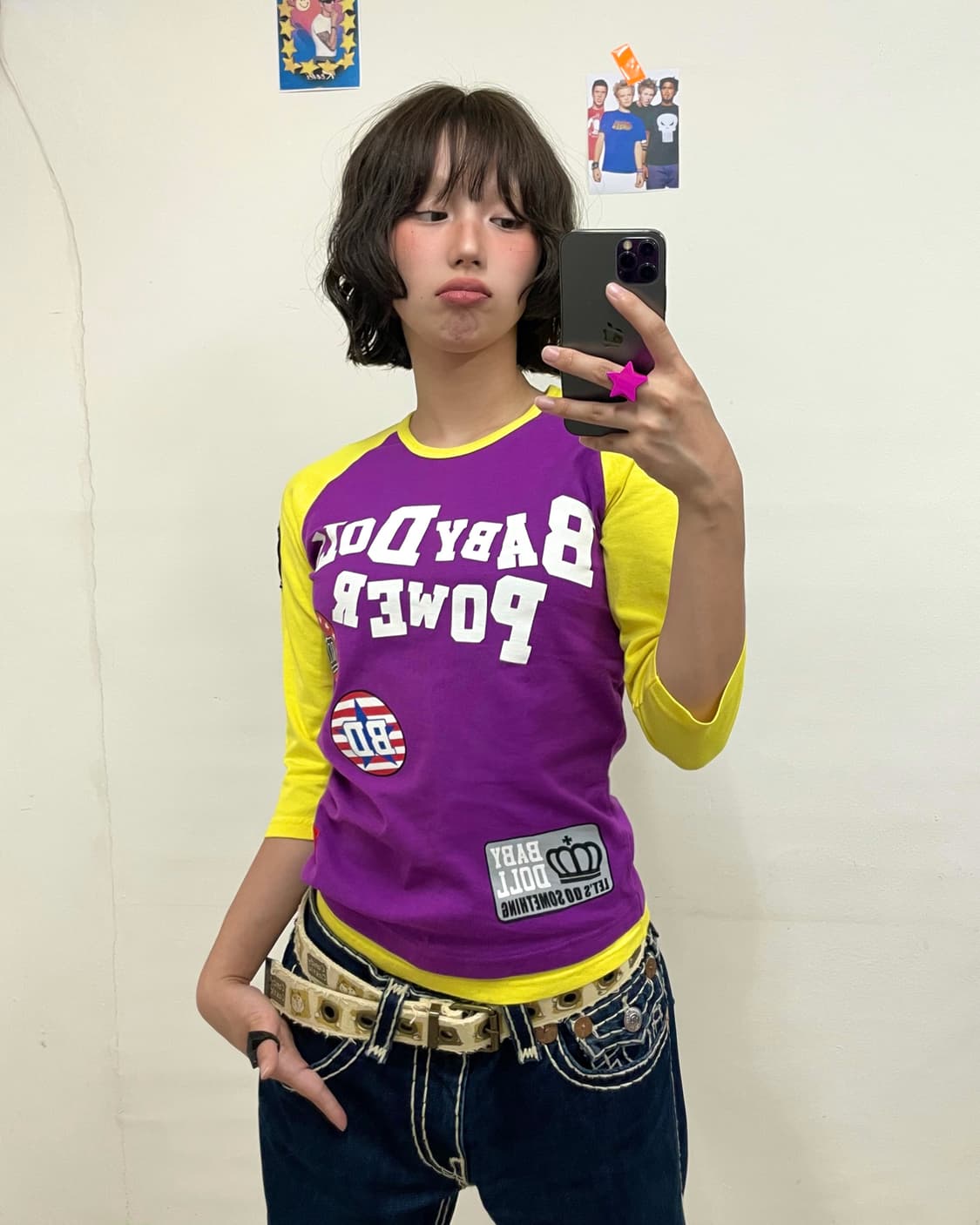 Baby Doll Retro Wappen Half Sleeve  상품이미지1