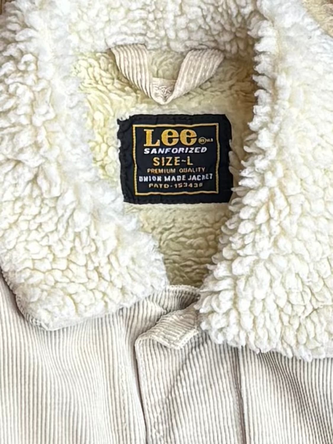 Lee Corduroy Sherpa Jacket 상품이미지5
