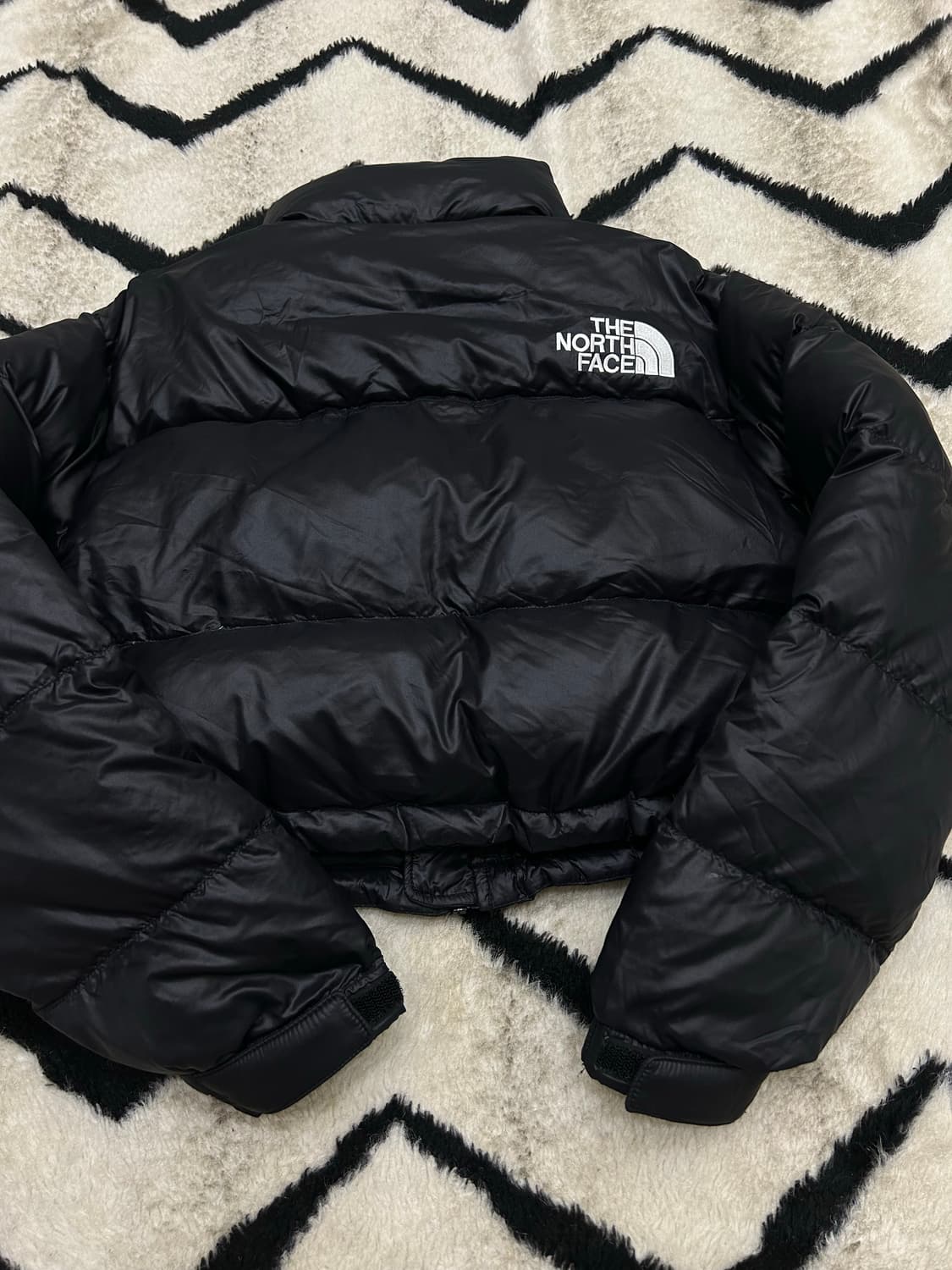 [여성S]노스페이스 눕시 숏 패딩자켓/블랙 상품이미지5