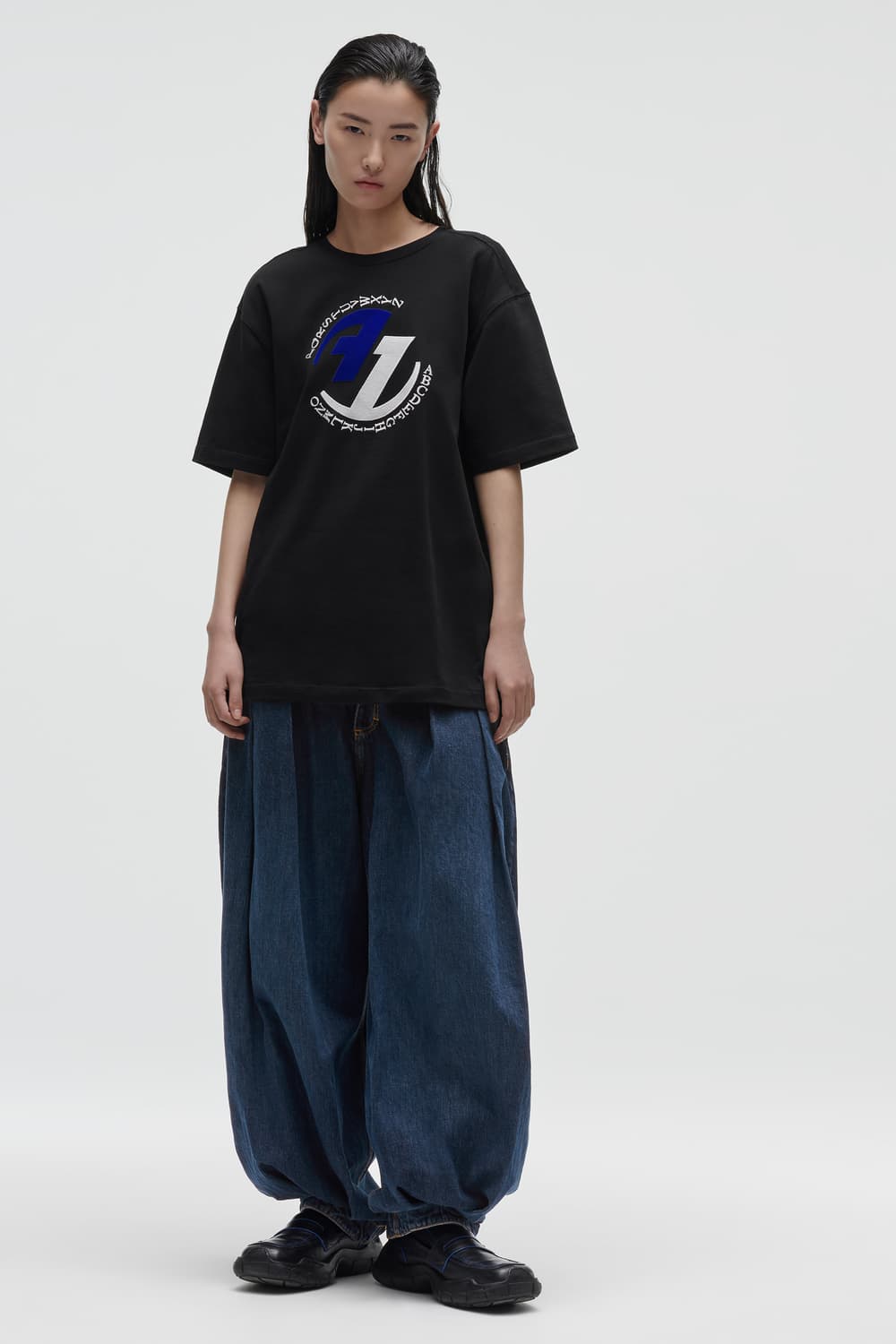 자라 x 아더에러 와이드 레그 진 블루 상품이미지1