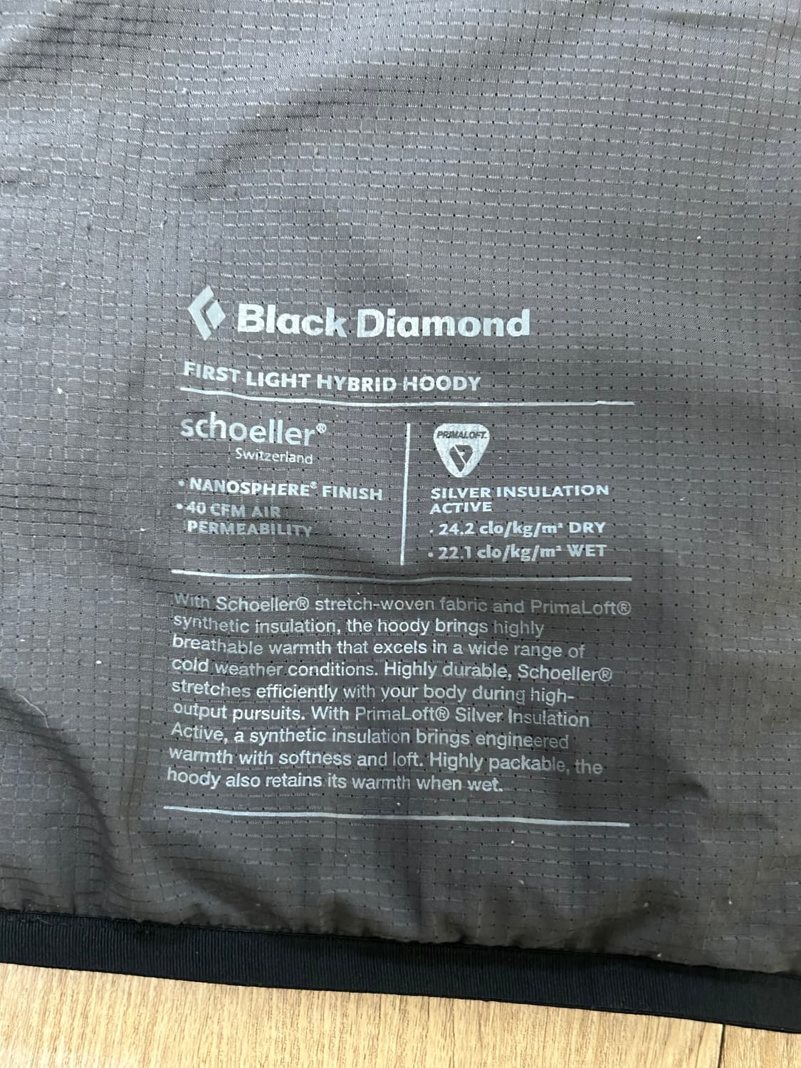 블랙 다이아몬드 퍼스트 라이트 하이브리드 후디 상품이미지7
