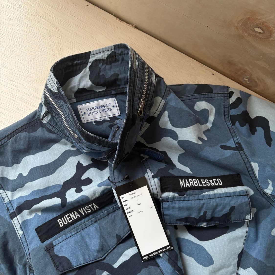 Bueva Vista 블루 카모 M65 필드 자켓 상품이미지6