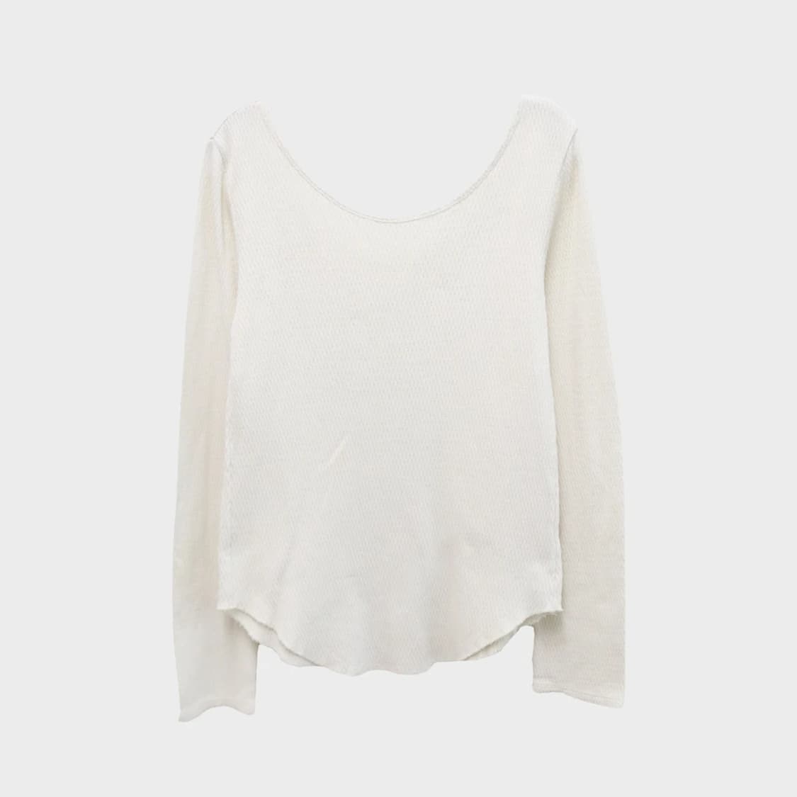 ANATHER EDITHION 딥 유넥 와플 긴팔티셔츠 63312 상품이미지2