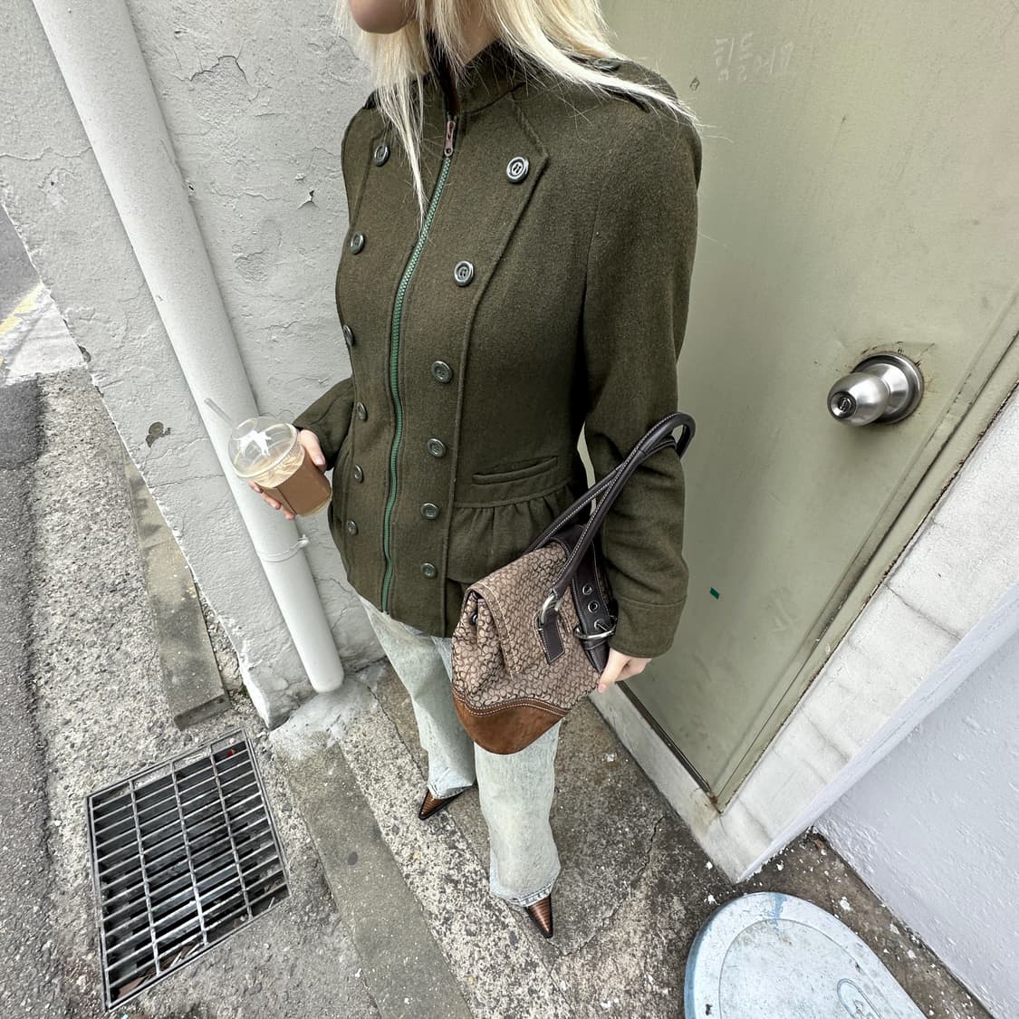 00s 빈티지 러플 나폴레옹 단주 자켓 상품이미지10