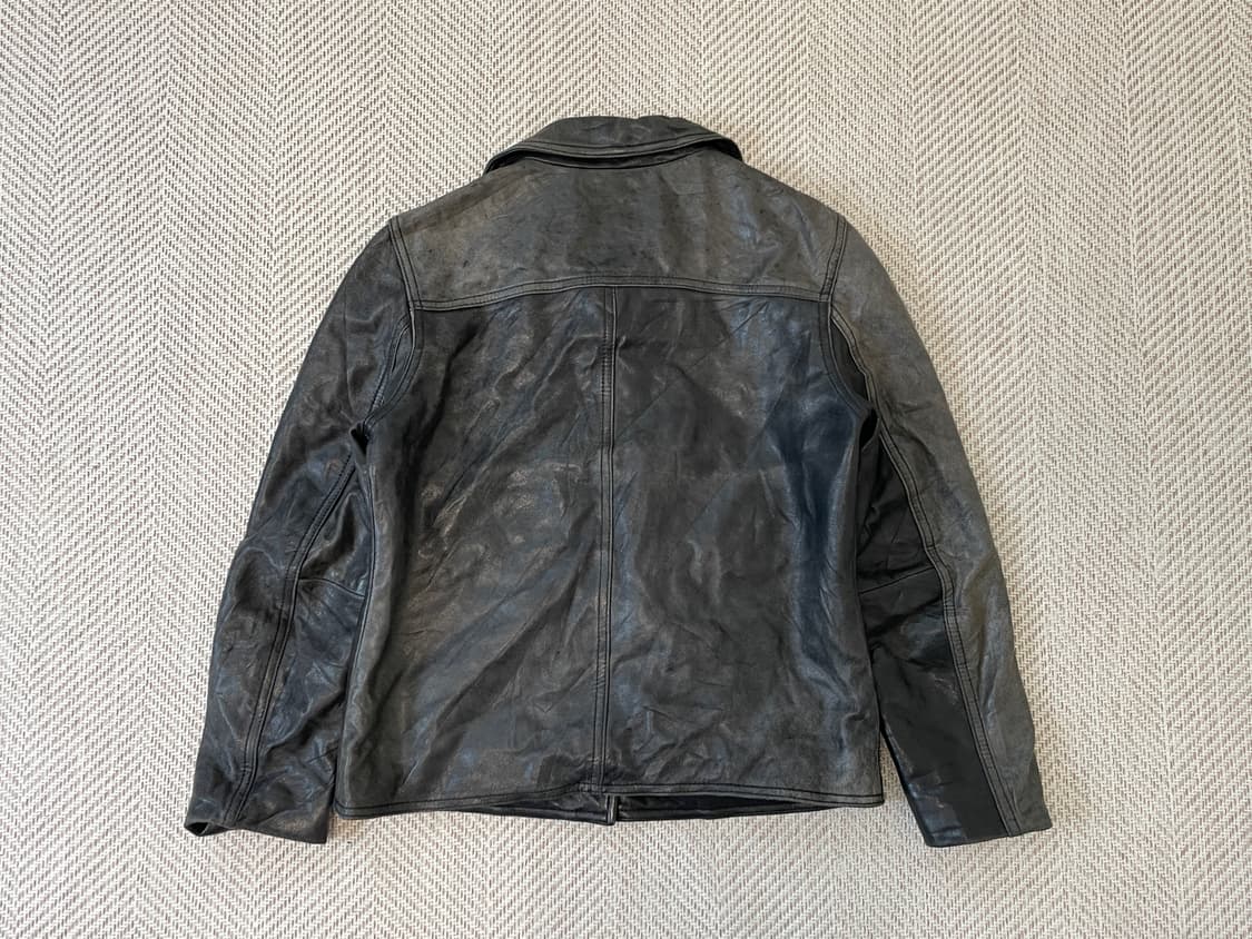 빈티지 투톤 양가죽 레더자켓  J03916 상품이미지7