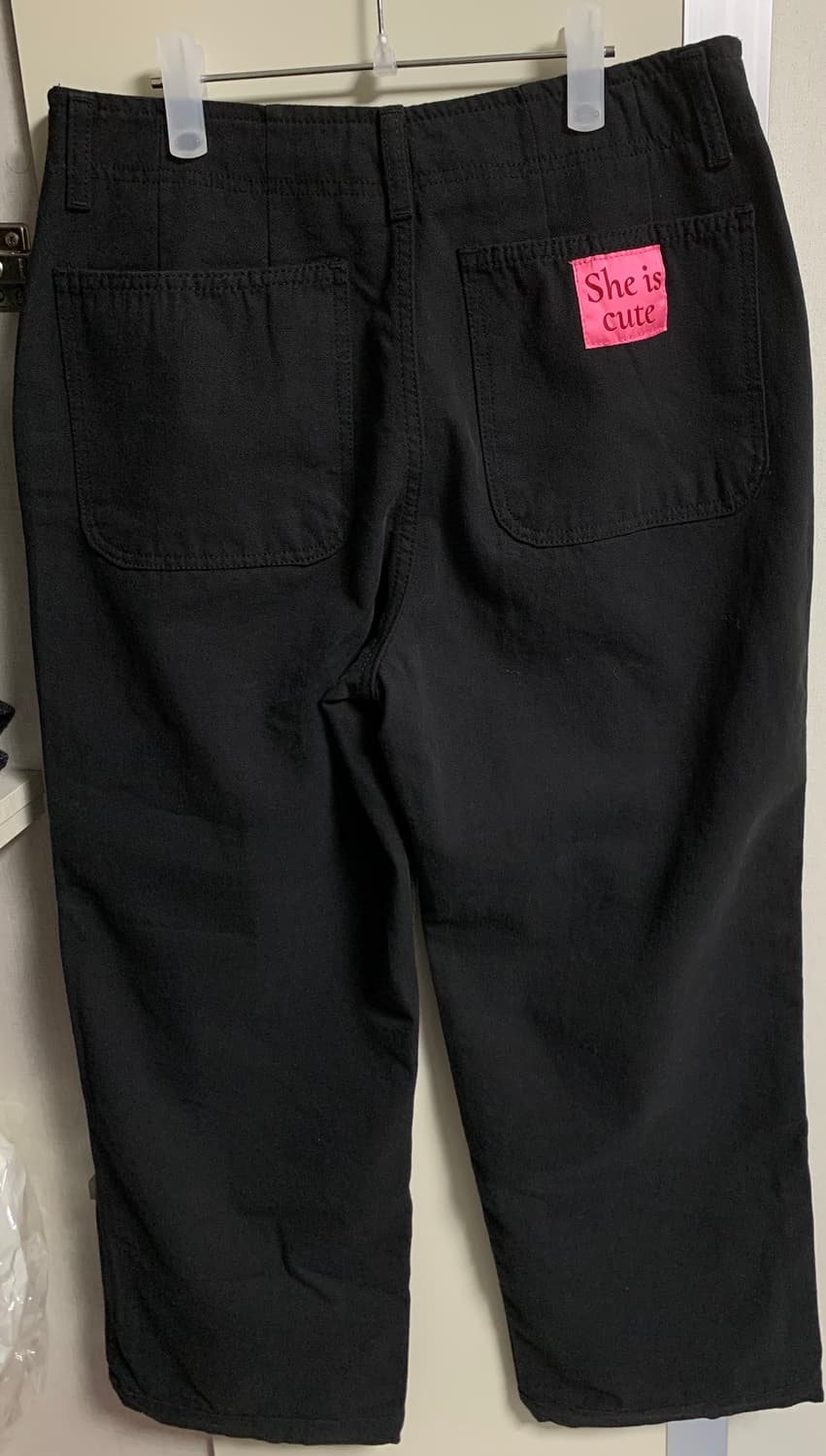 새상품) 쉬이즈큐트 워크팬츠 1사이즈 네이비/블랙 일괄 (기장 95cm) 상품이미지6