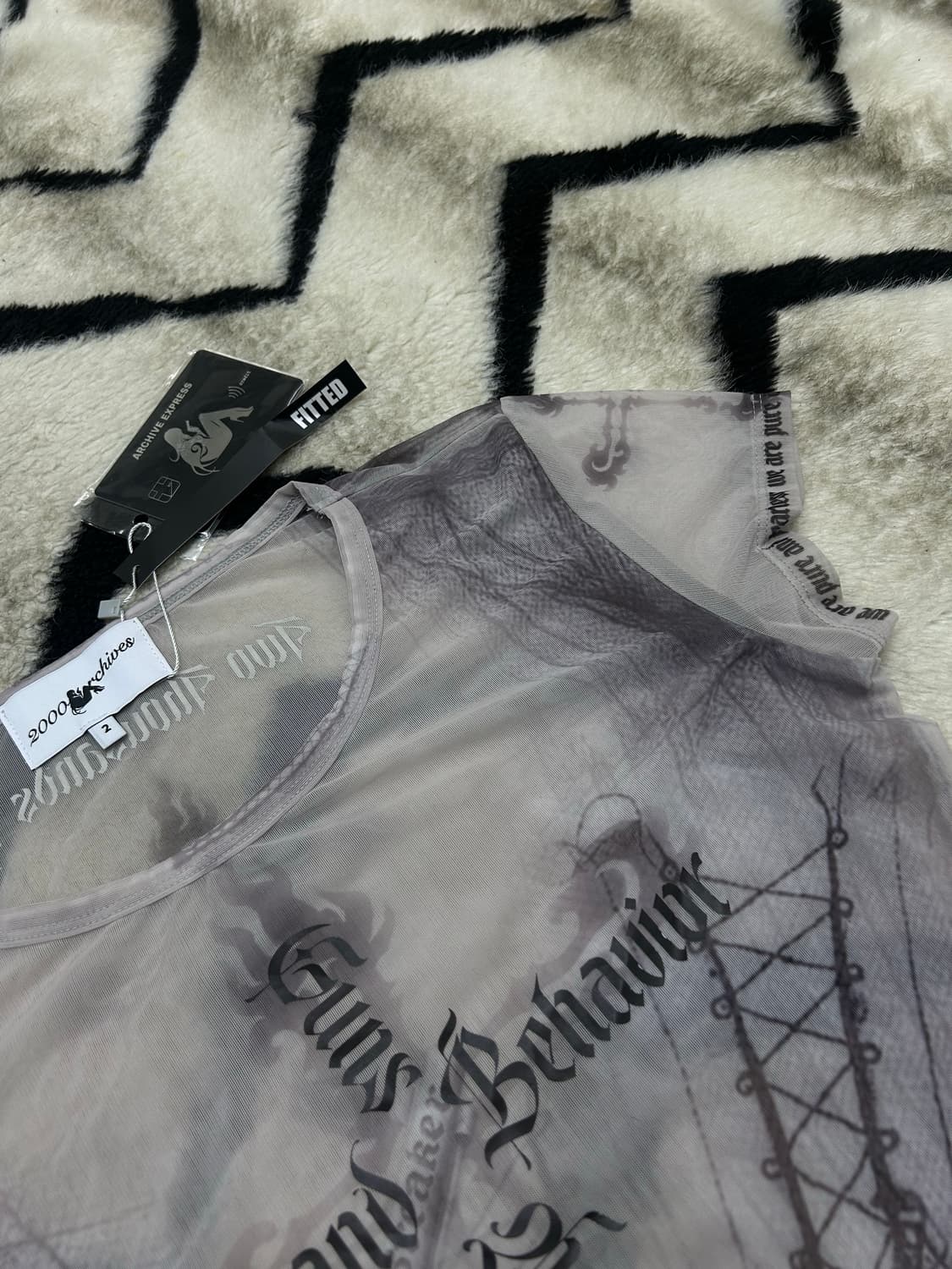 [2]2000아카이브스 시스루 반팔 상품이미지1