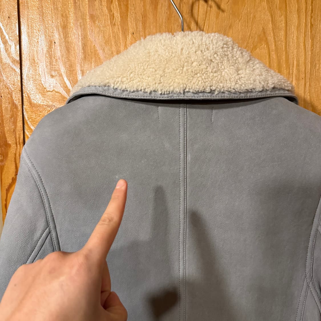 랄프로렌 퍼플라벨 롱우드 시어링 무스탕 코트 자켓 상품이미지8