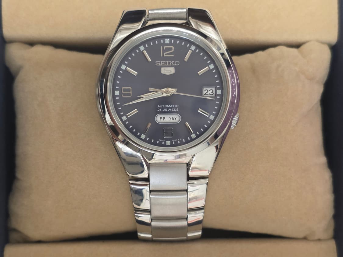 세이코 5 오토메틱 21 보석 SNK621K1 시계(풀박스) 상품이미지5