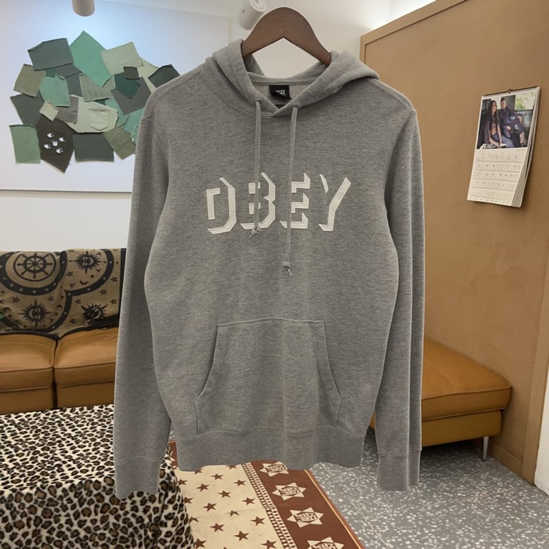 오베이 올드스쿨 빈티지 드롭아웃 후드티 S C09224 상품이미지3