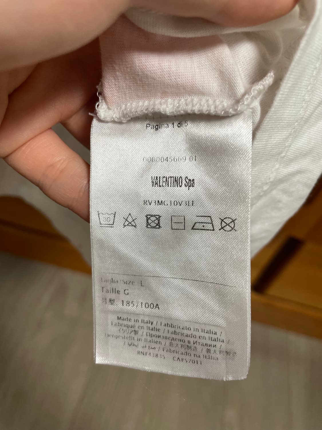 발렌티노 VLTN 화이트 반팔티 L사이즈 상품이미지4