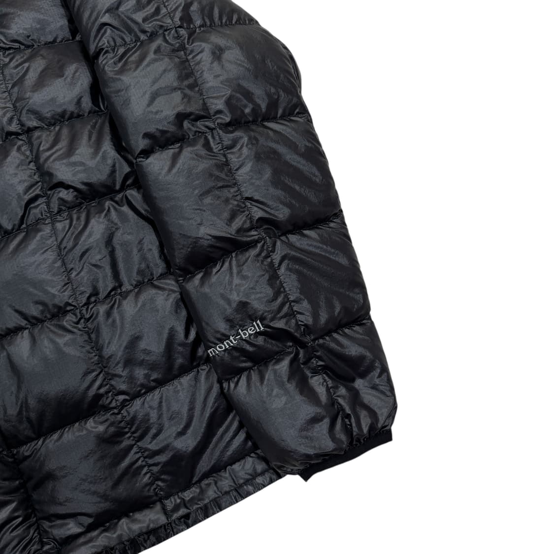 몽벨 빈티지 우먼 나일론 후드 경량패딩 블랙 S 상품이미지2
