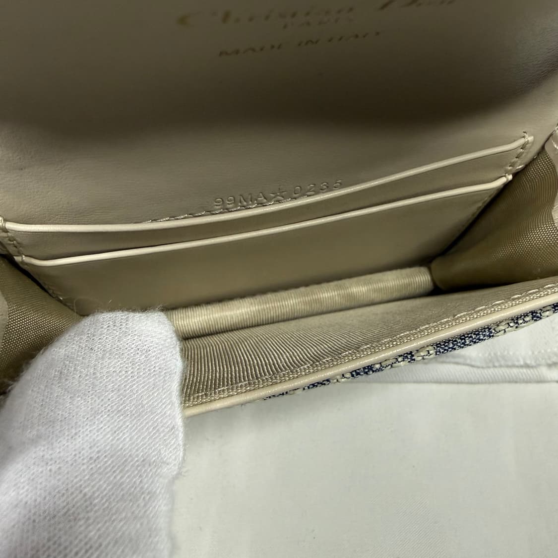 디올 오블리크 새들 블룸 카드 월렛 홀더 지갑 상품이미지5