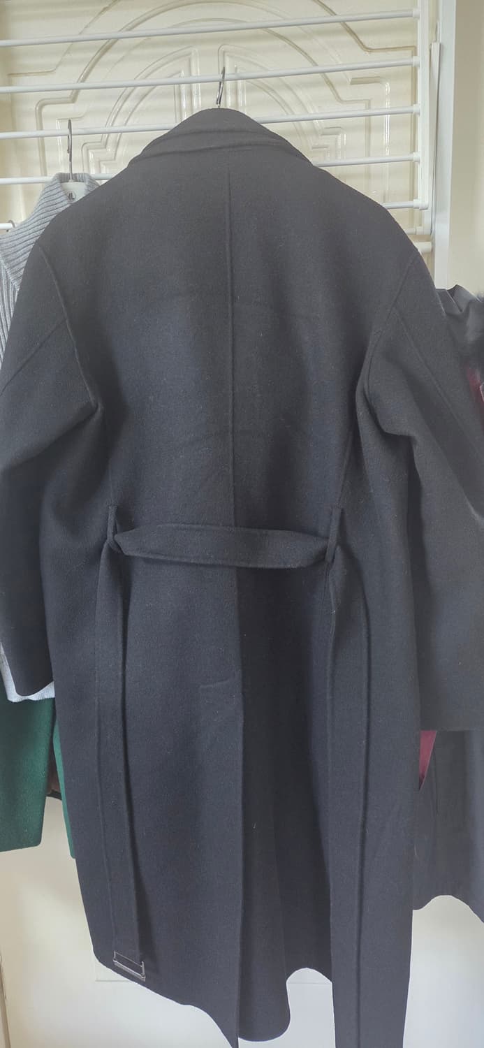 노이어 핸드메이드 캐시미어 레이어드 트렌치 코트 블랙 48사이즈 상품이미지4