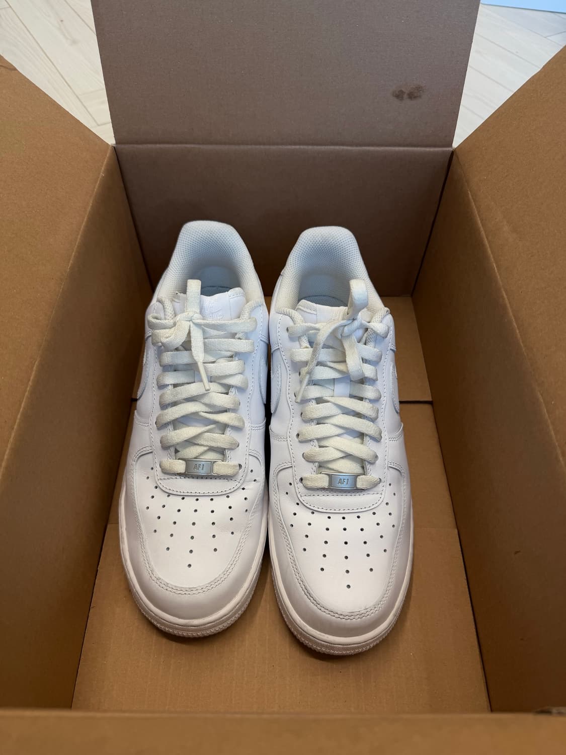 나이키 (270) 에어포스1 07 로우 화이트 올백 상품이미지1