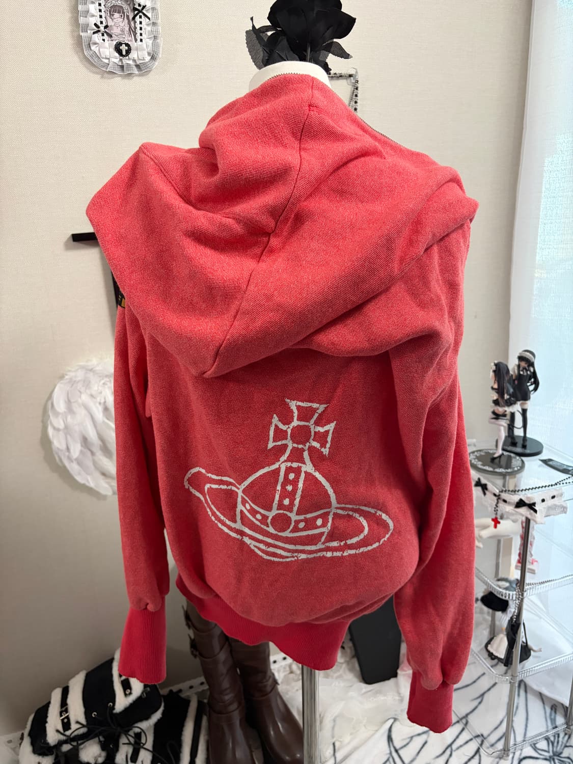 비비안웨스트우드 사선 언발 orb 후드집업 상품이미지8