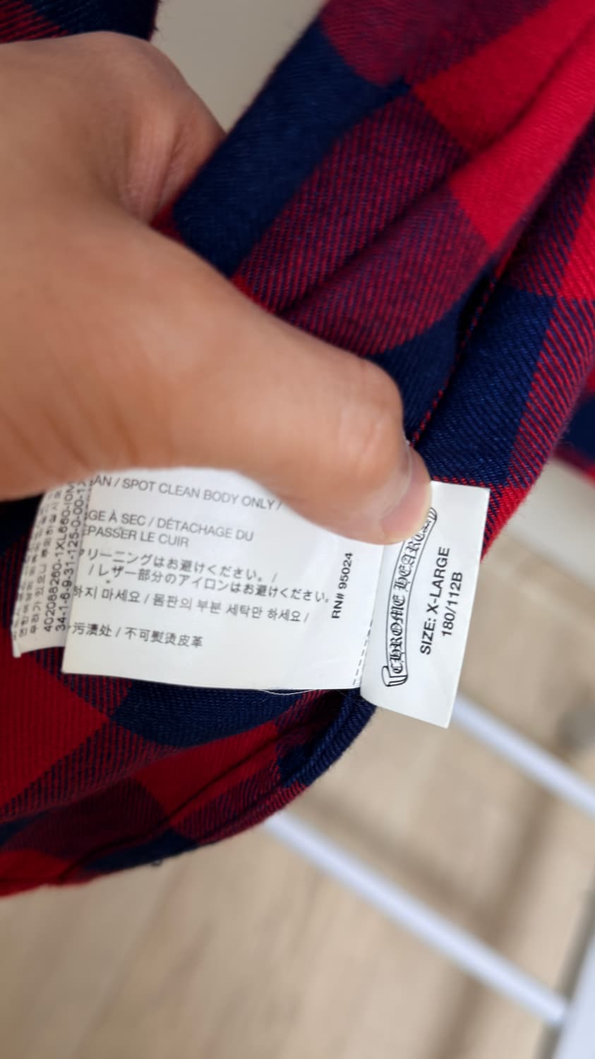 크롬하츠 레더패치4p 셔츠 XL 상품이미지8