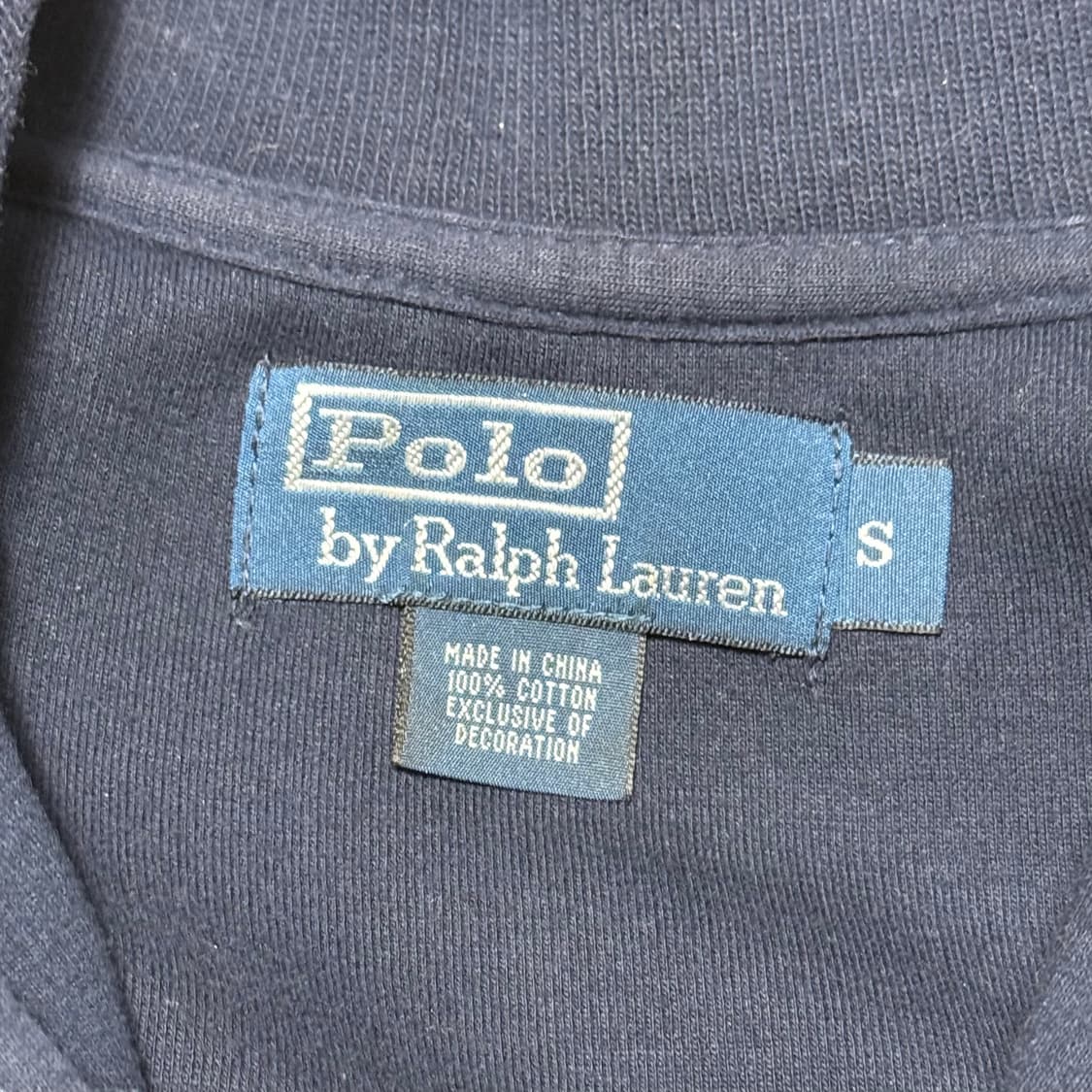 Polo Ralph Lauren 네이비 코튼 반집업 니트 상품이미지3