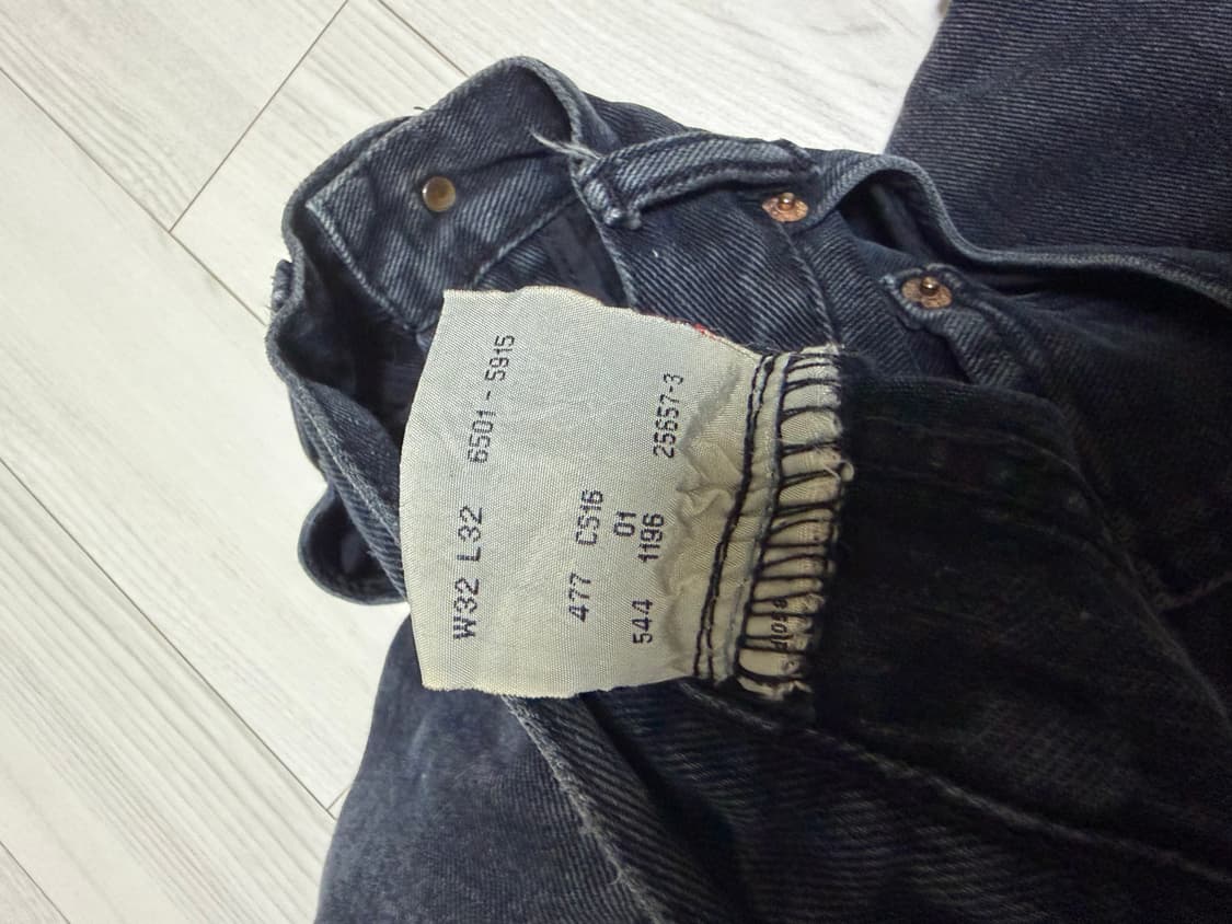 리바이스 90s 빈티지 블랙 32사이즈(실측 31정도/실측 기재) 상품이미지4