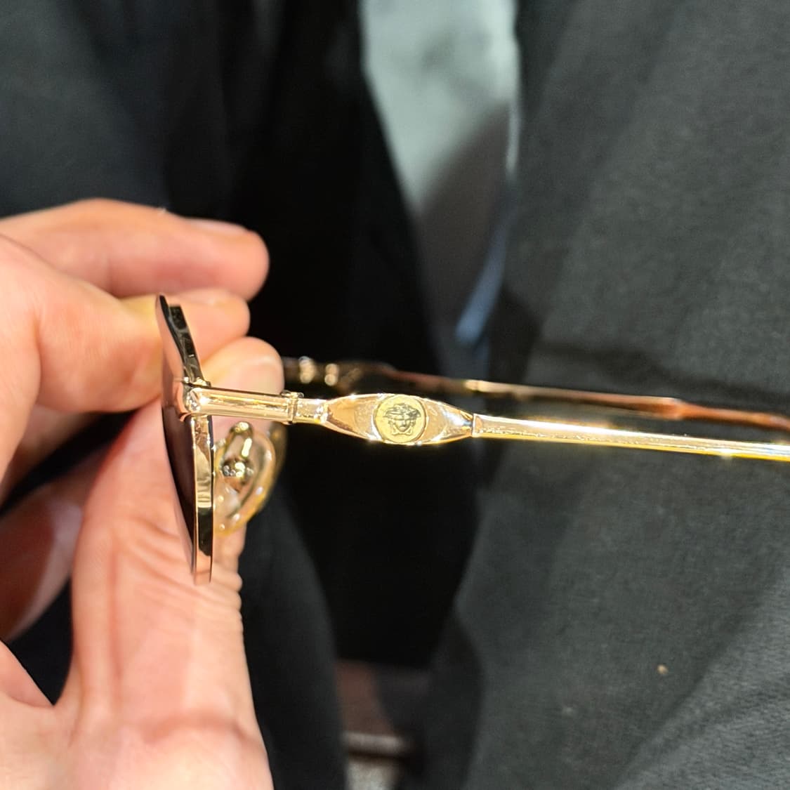 90's 올드 베르사체 금장 메두사 선글라스/안경테 상품이미지5