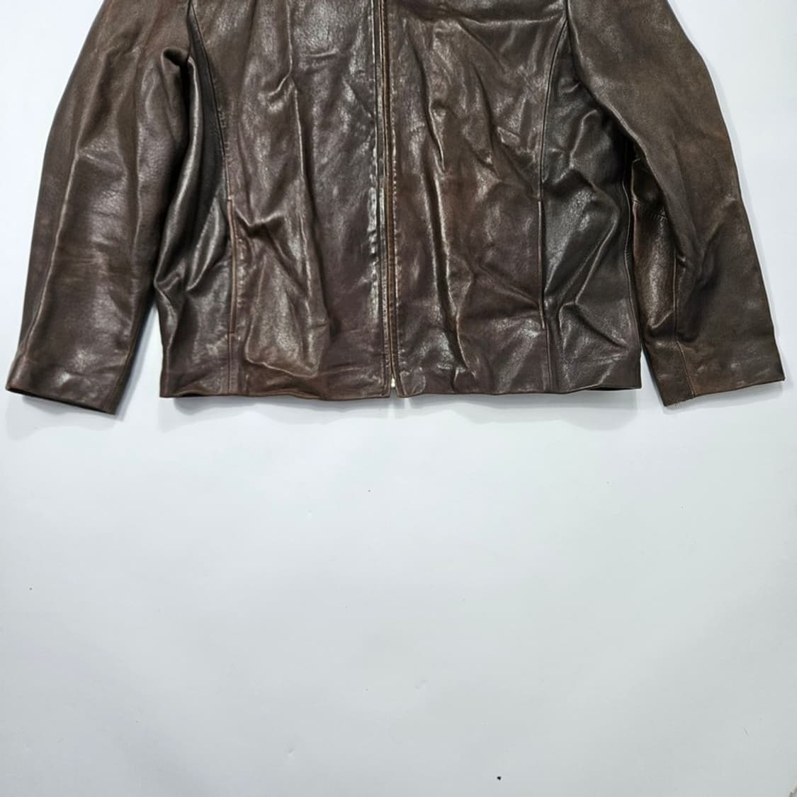 빈티지 양가죽 집업 자켓 2XL  상품이미지4