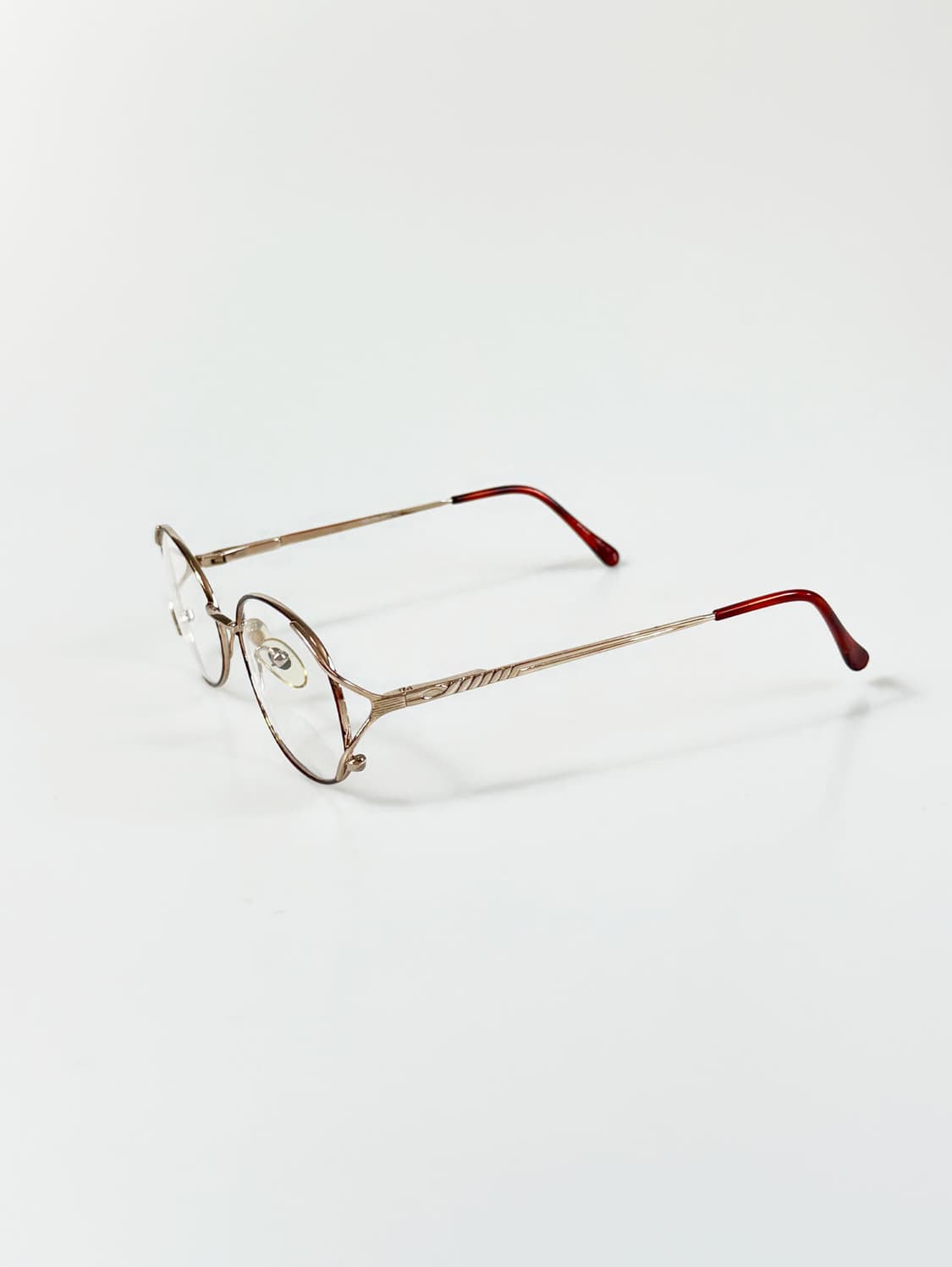 90s 유로피안 골드 레오파드 클래식 라운드 빈티지 안경 상품이미지3