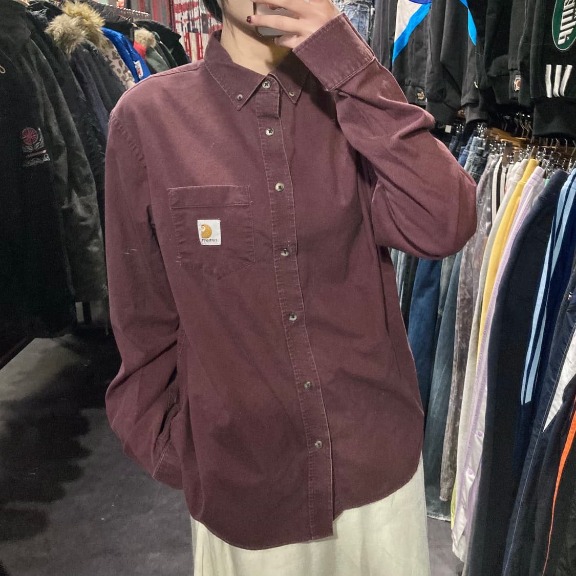 [IM]칼하트 긴팔셔츠 브라운 상품이미지3