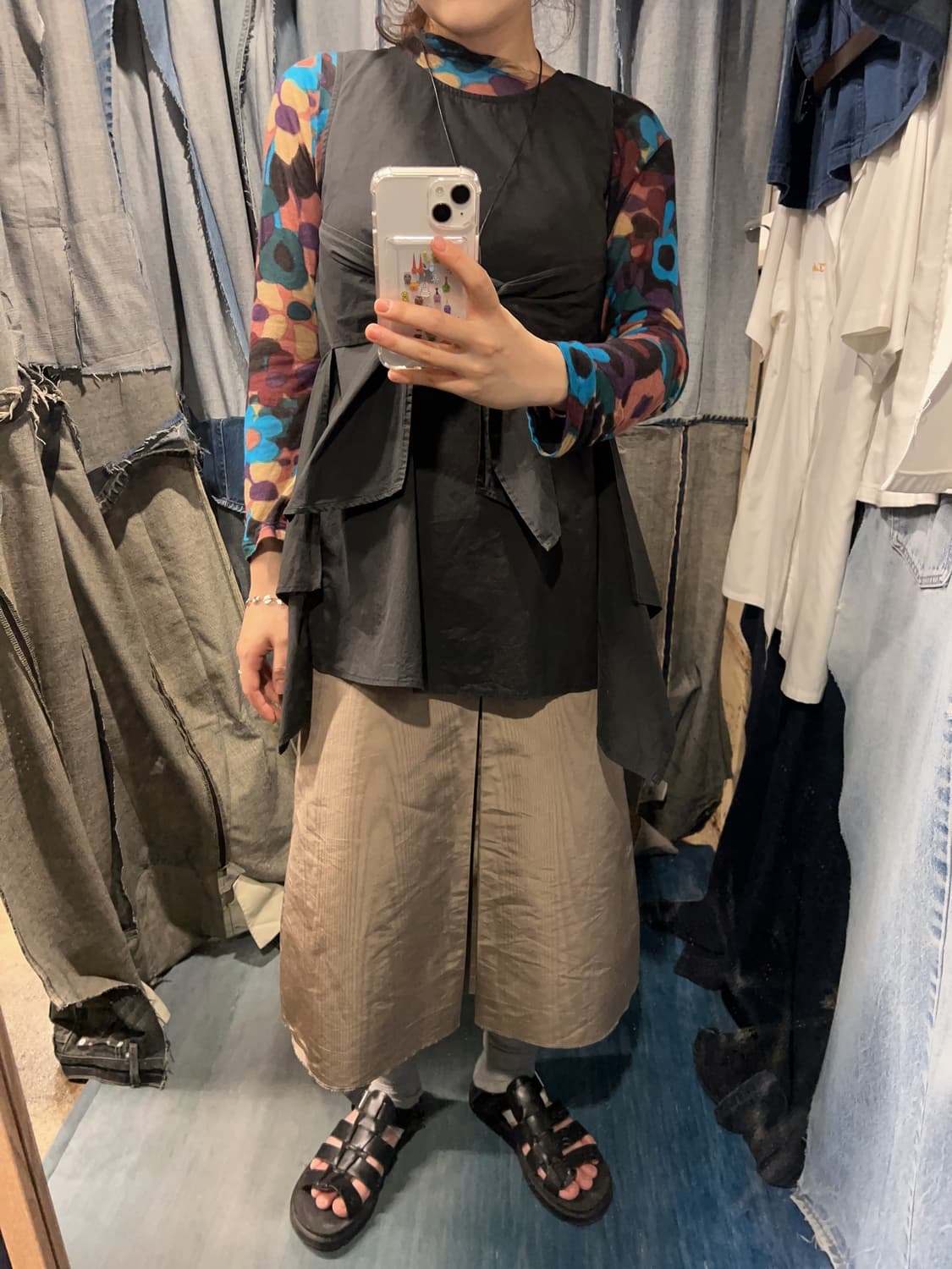 44-55 ) MARELLA Wrap Panel Blouse 상품이미지2