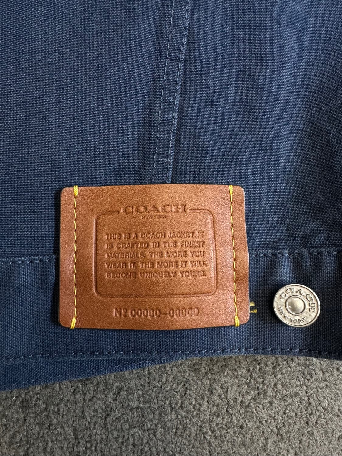 코치 남성 코듀로이 트러커 자켓 블루 L 상품이미지4