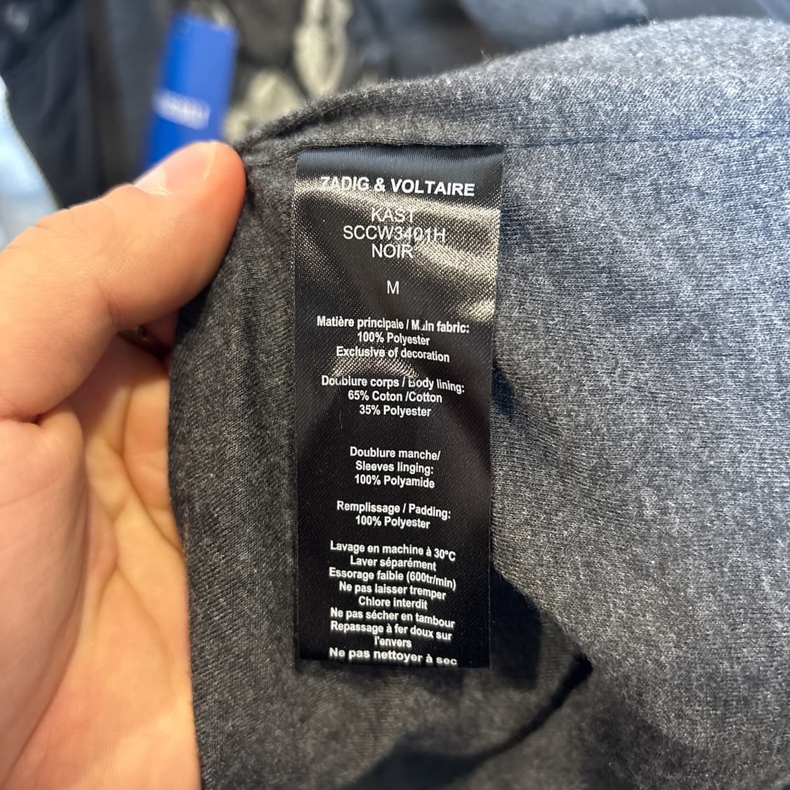 Zadig&Voltaire 퀼팅 바이커 자켓 사선지퍼 스냅 디테일 블랙 상품이미지8