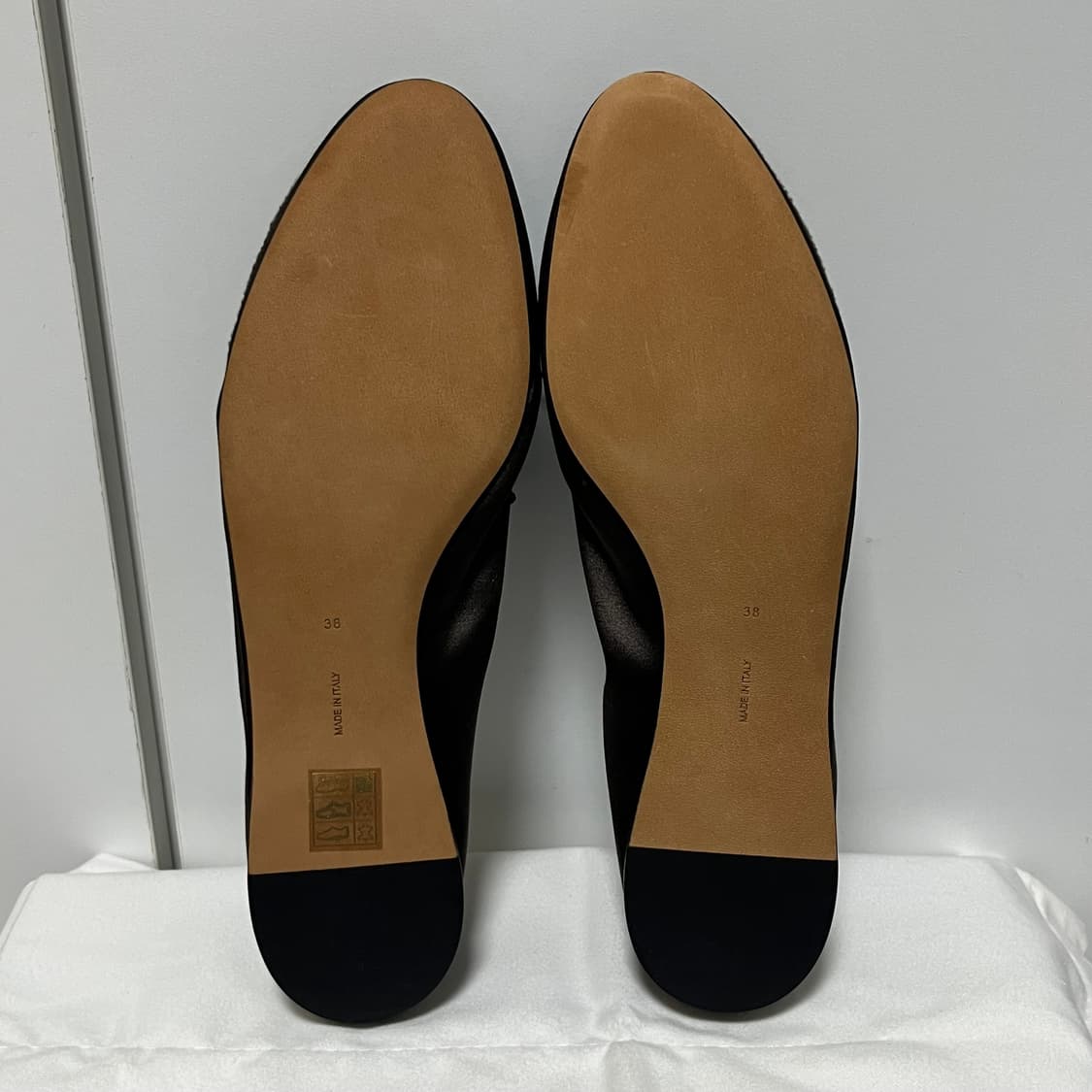 [38]더로우 AWAR 발레리나 플랫 슈즈/실크 새틴 브라운 상품이미지5