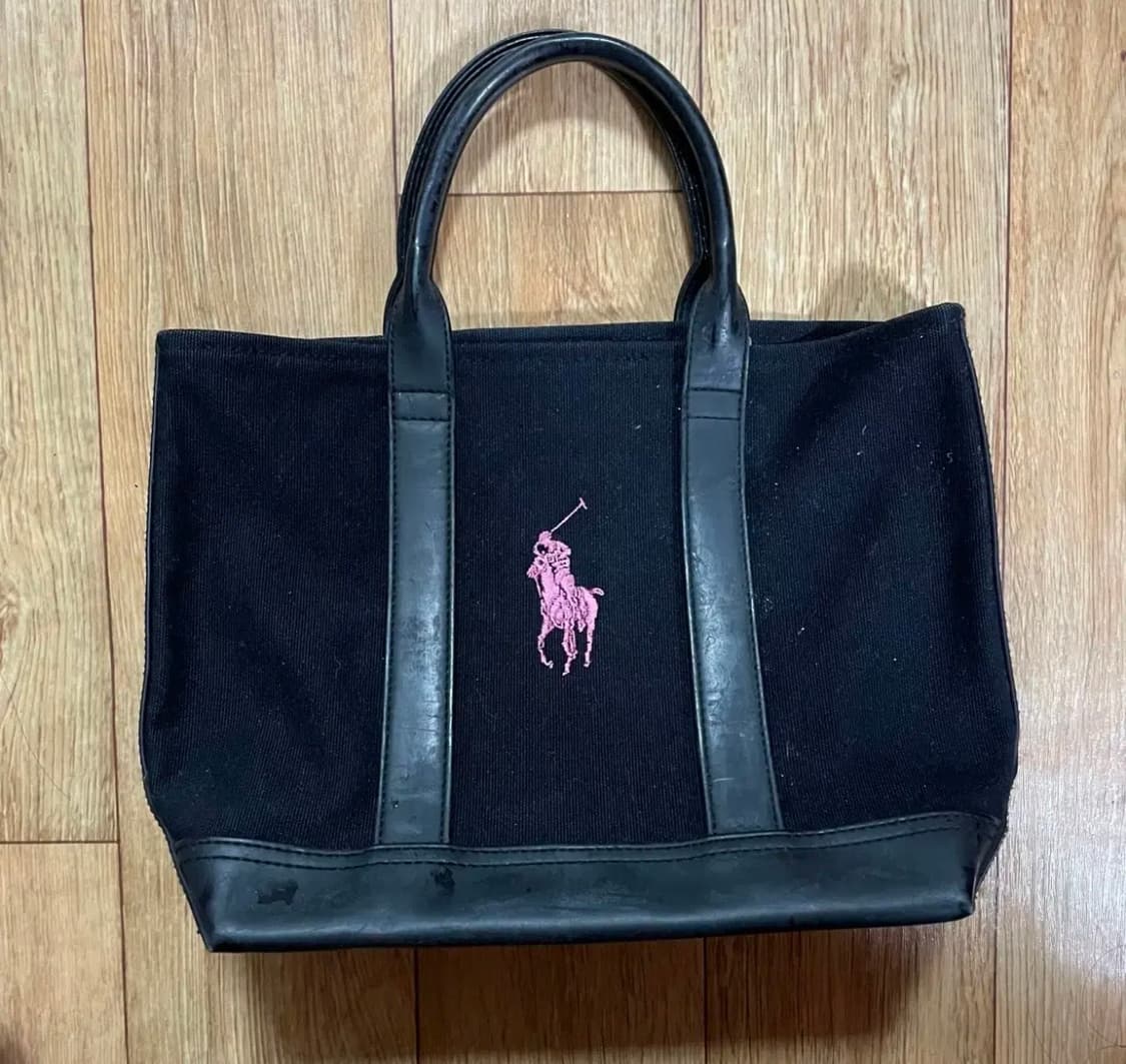 Polo 폴로 블랙 핑크 토트백 가방 상품이미지1