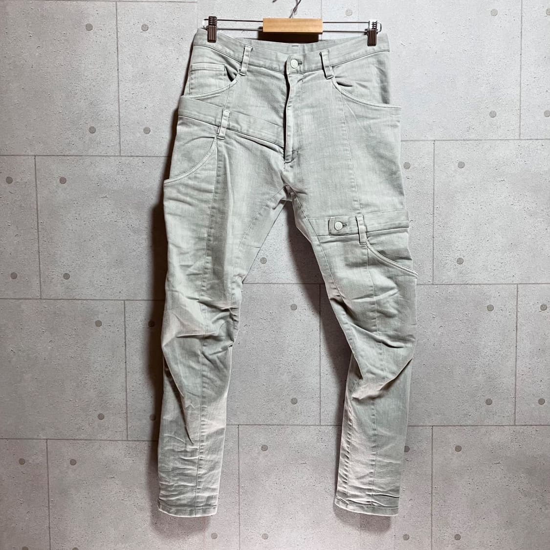 Bajra 스트레치 데님 팬츠 더블 웨이스트 사루엘 팬츠 상품이미지1