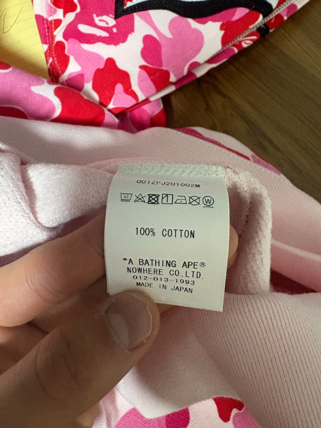 베이프 샤크후드 핑크 새상품 s,xl 상품이미지5