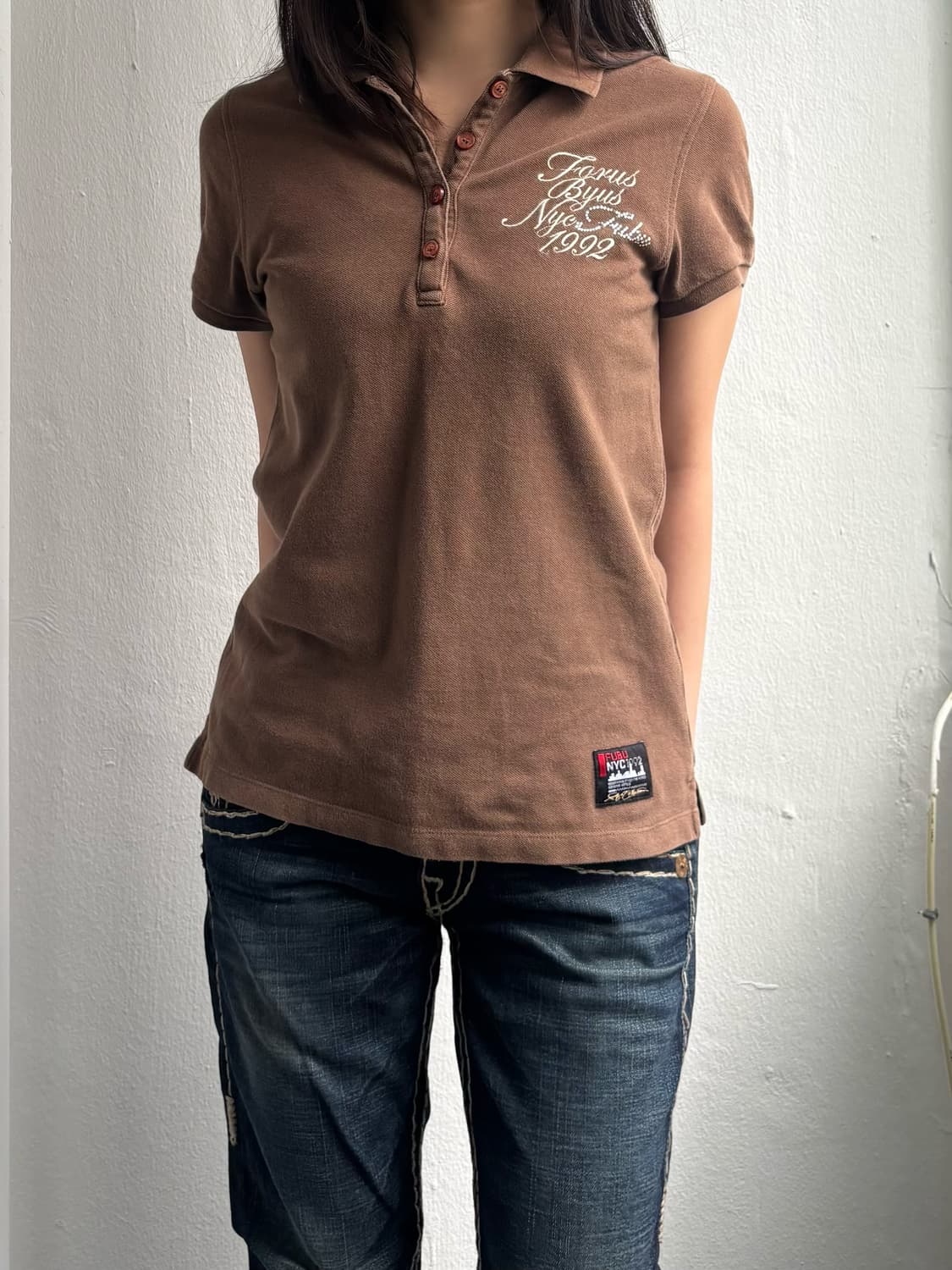 Fubu Brown Graphic Top 상품이미지3