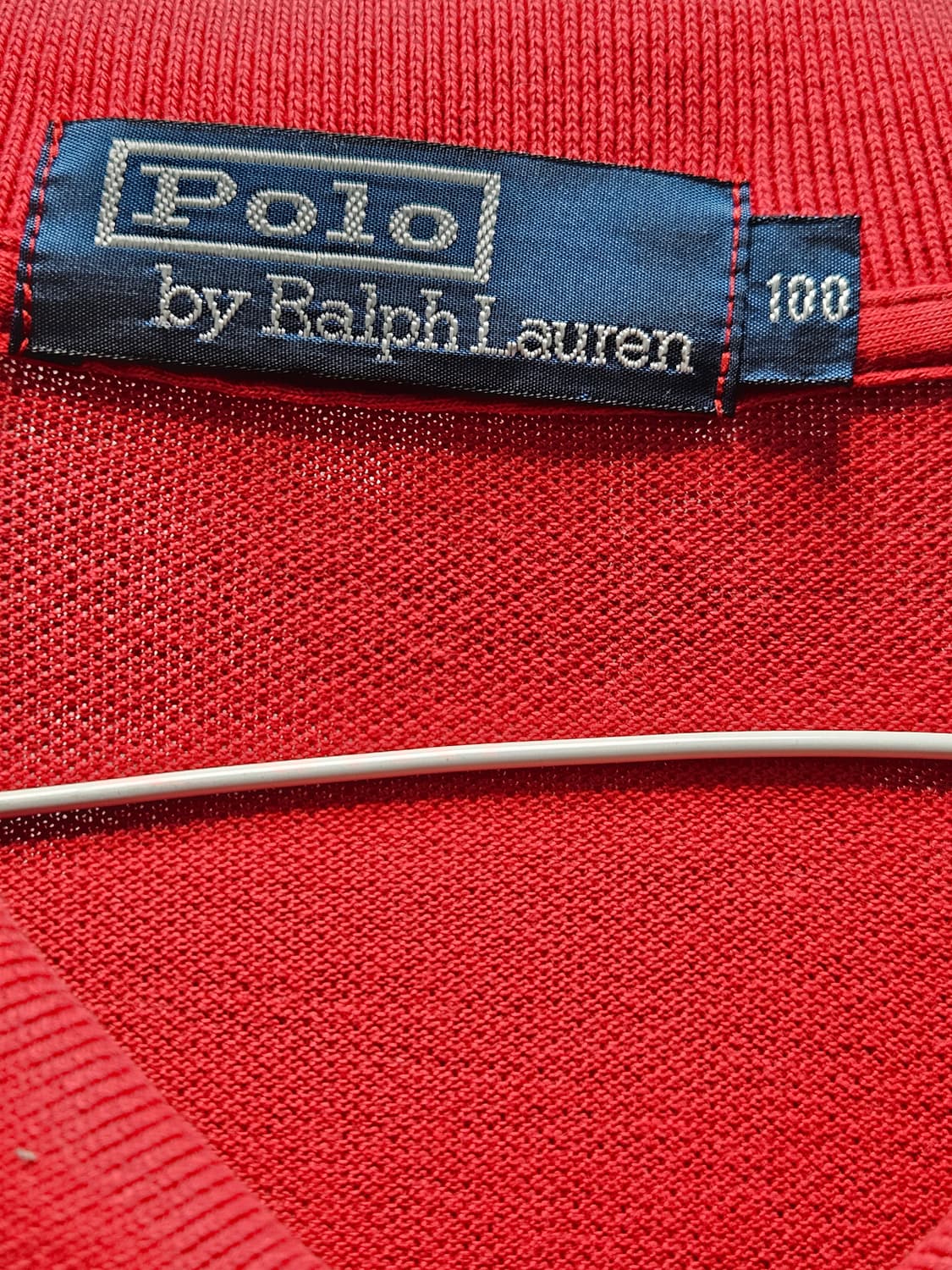 폴로 레드 카라티 100사이즈 (L) 상품이미지2