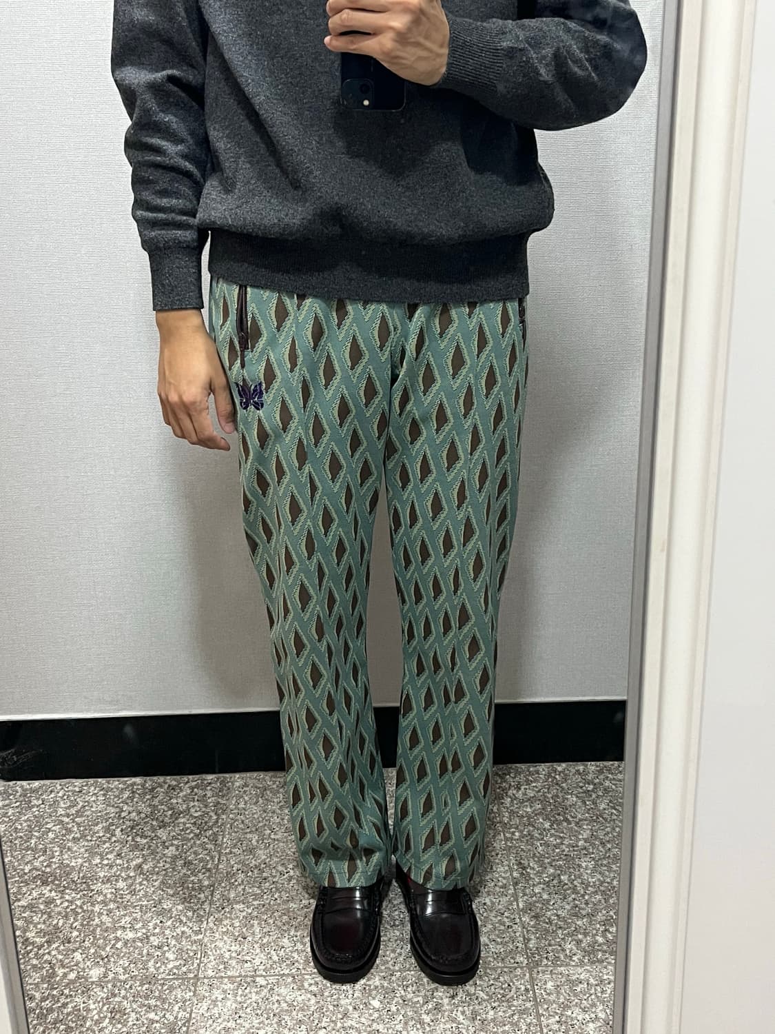 니들스 자카드 트랙팬츠 (터키석 컬러)  상품이미지6