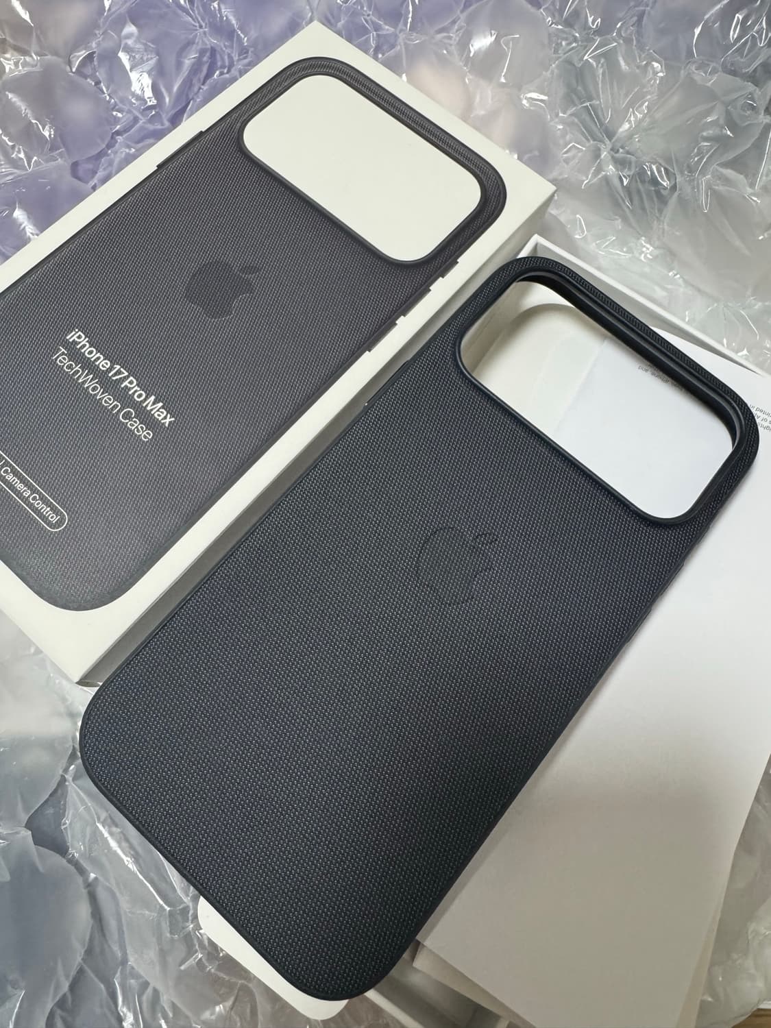 Apple 정품 아이폰 17 pro max 맥세이프 테크우븐 케이스 블랙 상품이미지1