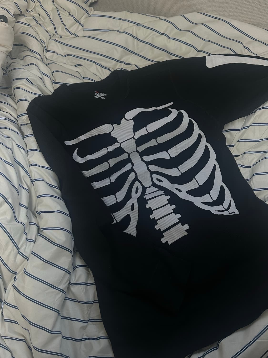 슈프림 헤인즈 본즈 써멀 크루 블랙 L 상품이미지1