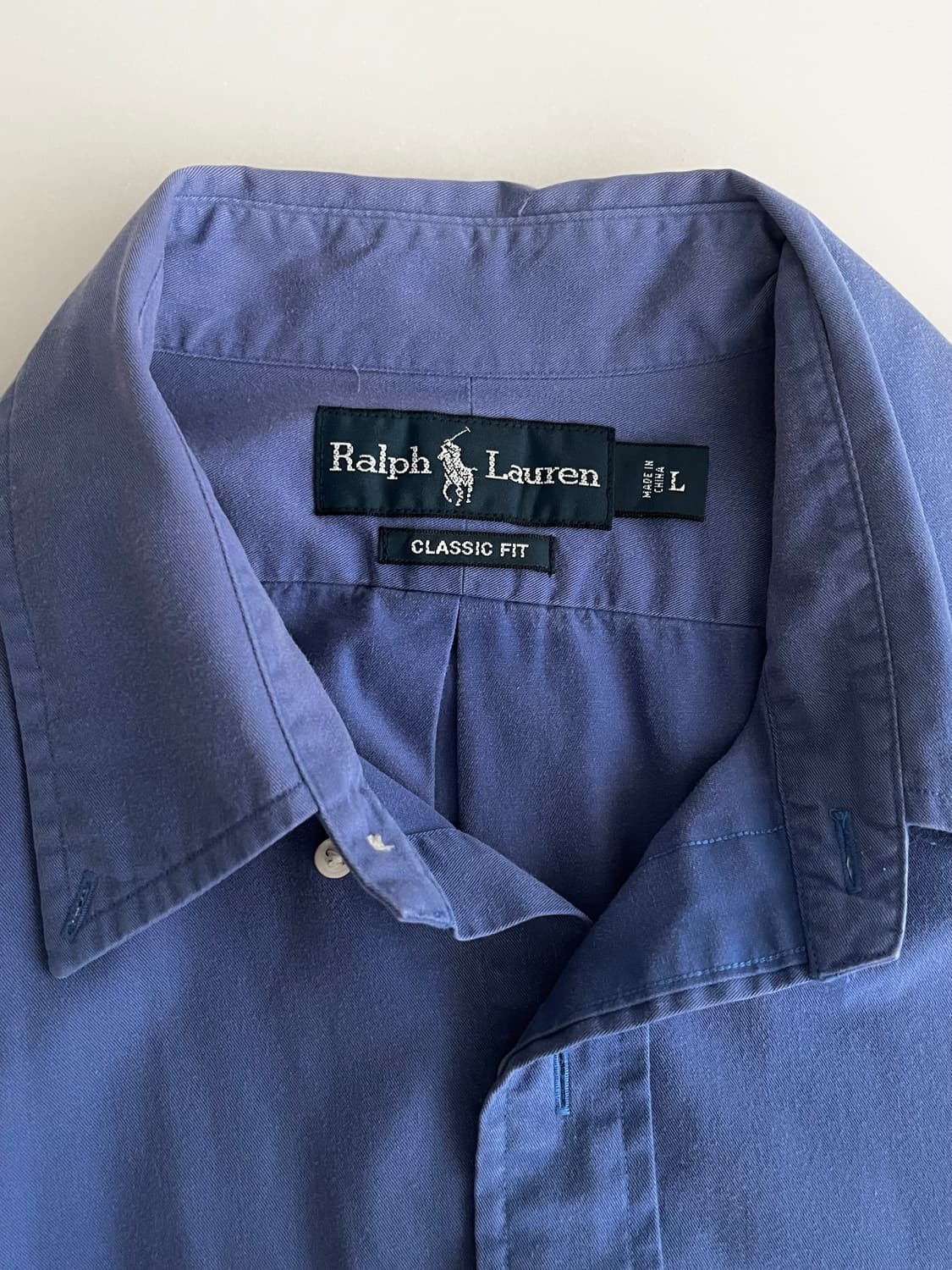 L) 폴로 랄프로렌 셔츠 블루 상품이미지4