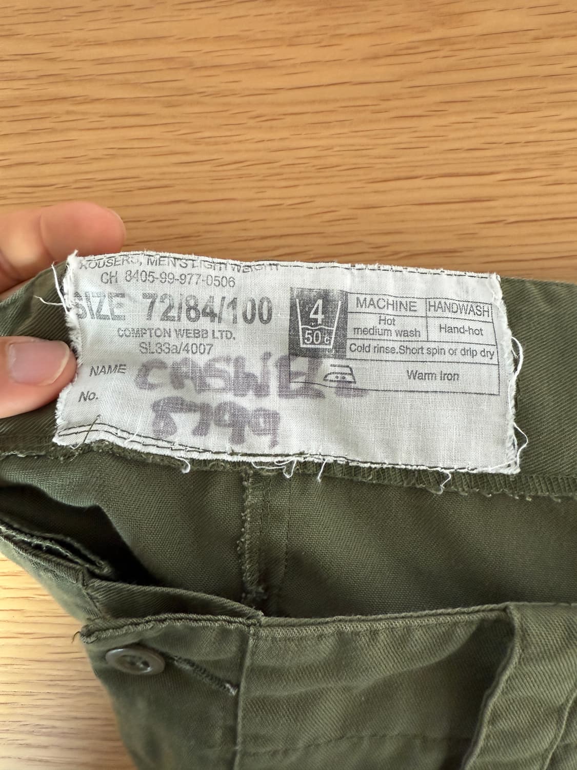 Vintage 밀리터리 팬츠(OPTI ZIP) 상품이미지9