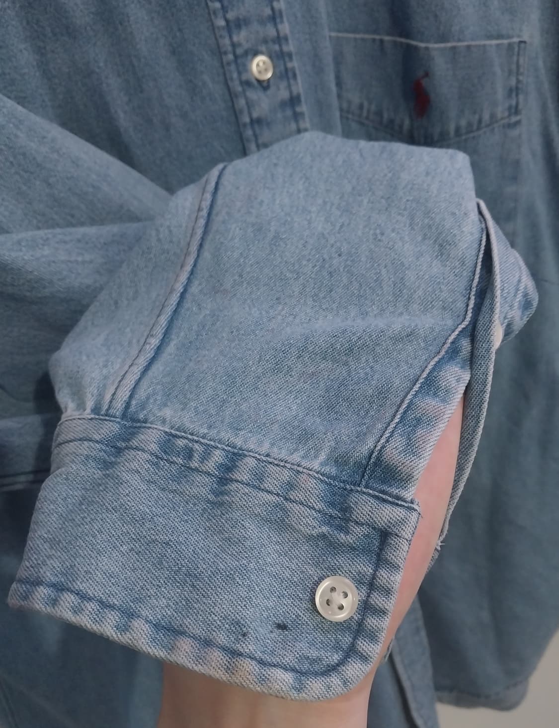 폴로 랄프로렌 블레이크 데님 빅셔츠 L 상품이미지3