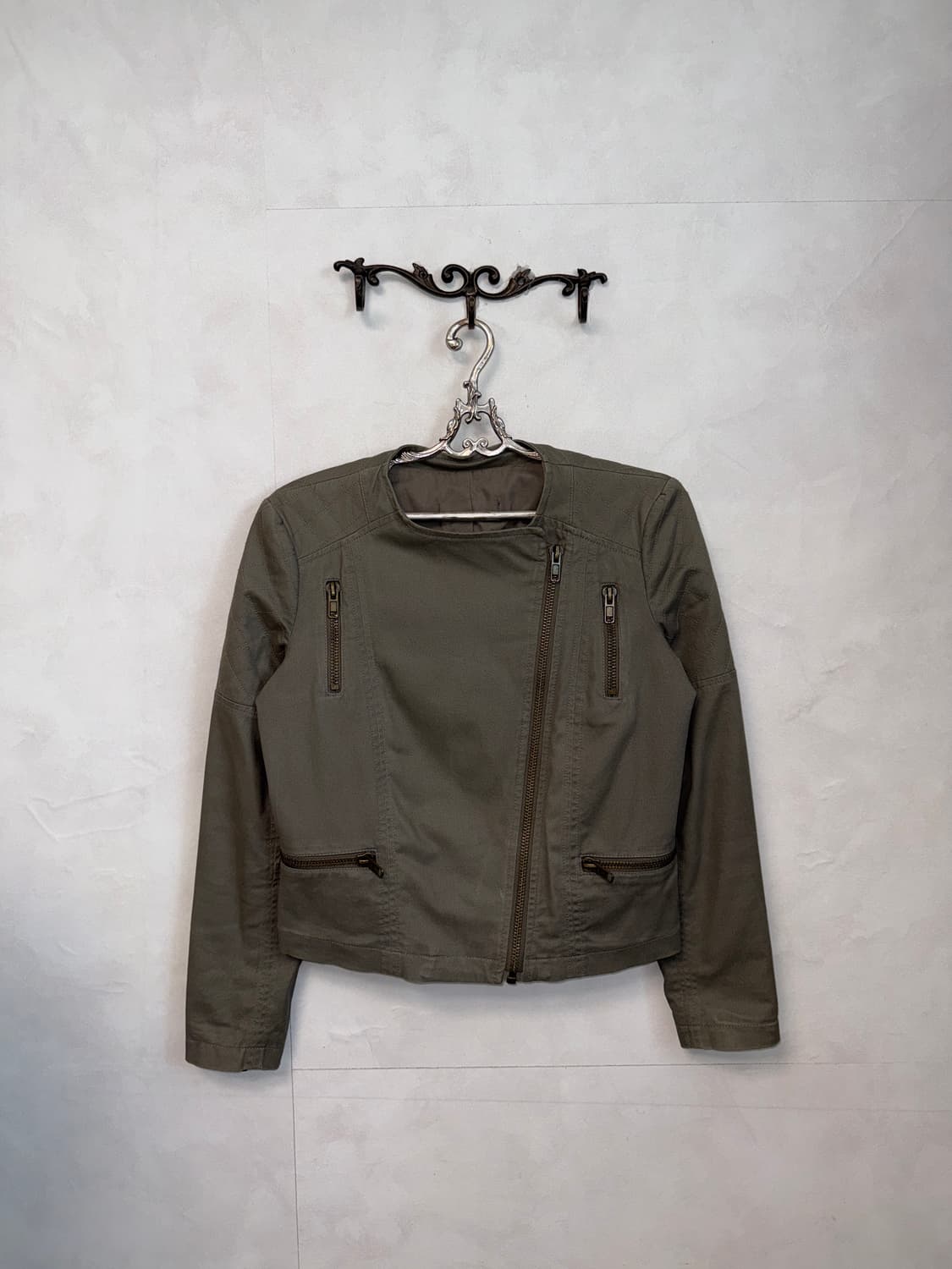Ash khaki cotton rider jacket  상품이미지2