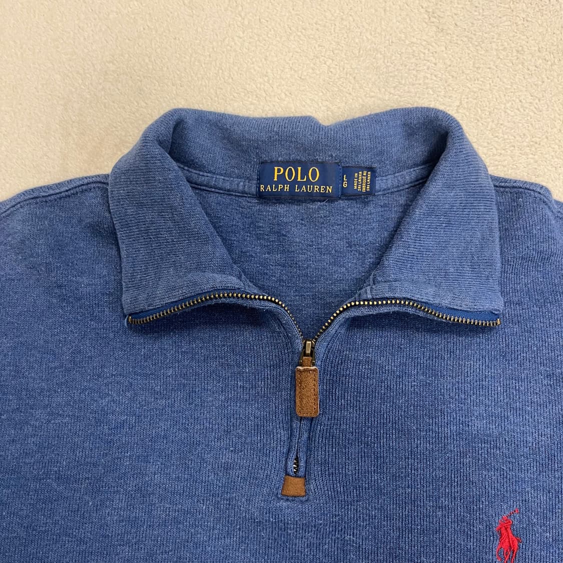 Polo navy half-zip knit 상품이미지6