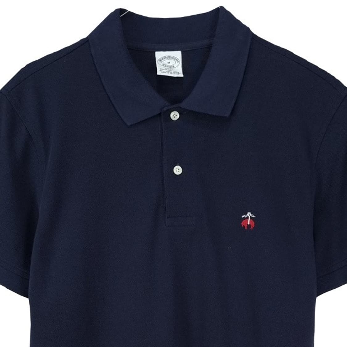 [브룩스브라더스] 로고 자수 PK 셔츠 카라티 네이비 M20184 상품이미지4