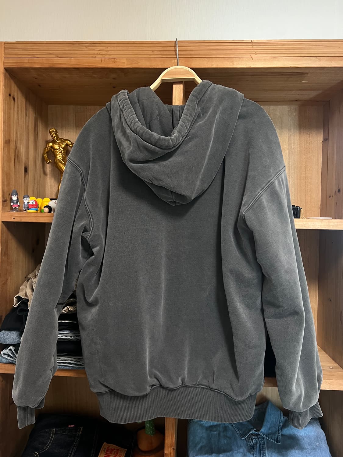 칼하트 윕 후디드 비스타 자켓 그래파이트 가먼트 다이드 상품이미지2