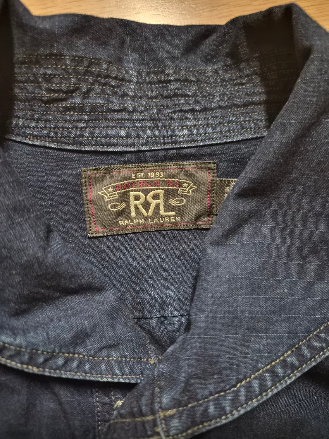 [RRL] 더블알엘 인디고 립스탑 워크 셔츠 상품이미지6